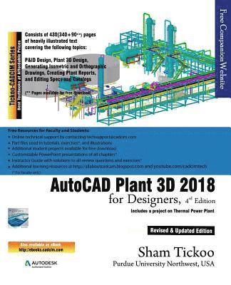 bokomslag AutoCAD Plant 3D 2018 for Designers