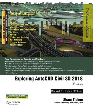 bokomslag Exploring AutoCAD Civil 3D 2018