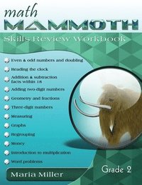 bokomslag Math Mammoth Grade 2 Skills Review Workbook