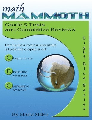 bokomslag Math Mammoth Grade 5 Tests and Cumulative Reviews