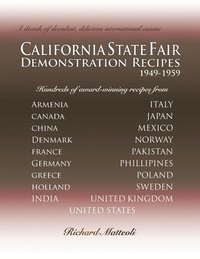 bokomslag California State Fair Demonstration Recipes