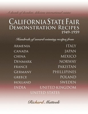 bokomslag California State Fair Demonstration Recipes