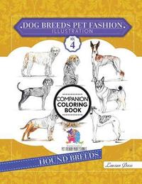 bokomslag Dog Breeds Pet Fashion Illustration Encyclopedia Coloring Companion Book