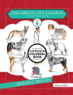 Dog Breeds Pet Fashion Illustration Encyclopedia Coloring Companion Book 1