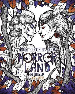 Adult Coloring Book Horror Land 1