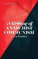 bokomslag A Critique of Anarchist Communism: 45th Anniversary Edition