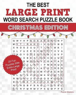 The Best Large Print Christmas Word Search Puzzle Book 1