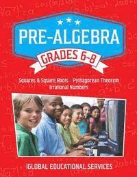 bokomslag Pre-Algebra: Grades 6-8: Squares, Square Roots, Pythagorean Theorem, and Irrational Numbers