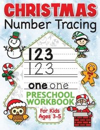 bokomslag Christmas Number Tracing Preschool Workbook for Kids Ages 3-5