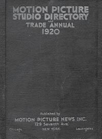 bokomslag 1920 Motion Picture Studio Directory