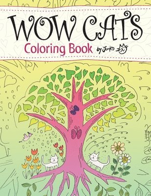 WOW CATS Coloring Book by Junko (Japanese-English edition) 1