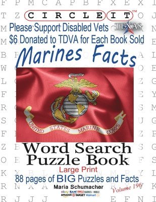 bokomslag Circle It, US Marine Corps Facts, Word Search, Puzzle Book