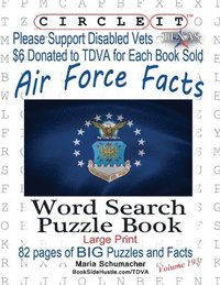bokomslag Circle It, Air Force Facts, Word Search, Puzzle Book