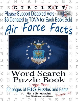 bokomslag Circle It, Air Force Facts, Word Search, Puzzle Book