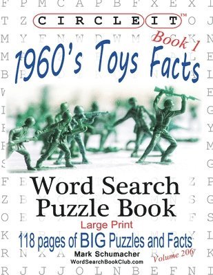 Circle It, 1960s Toys Facts, Book 1, Word Search, Puzzle Book 1