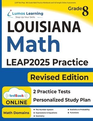 bokomslag LEAP Test Prep: 8th Grade Math Practice Workbook and Full-length Online Assessments: LEAP Study Guide