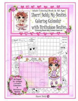 bokomslag Sherri Baldy My Besties Coloring Calendar with Birthstone Besties Coloring Book