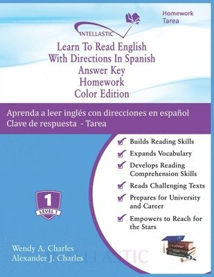 Learn To Read English With Directions In Spanish Answer Key Homework 1