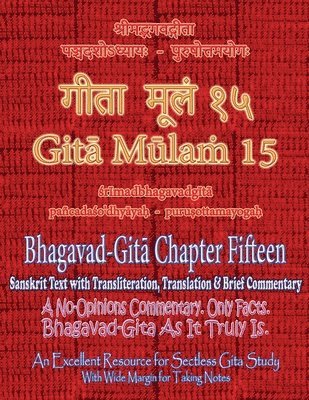 bokomslag Gita Mulam 15 - Bhagavad Gita Chapter Fifteen
