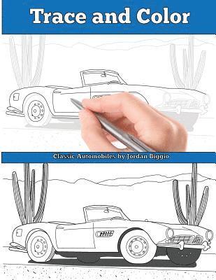 Jordan Biggio - Trace and Color: Classic Automobiles: Adult Activity Book, Häftad