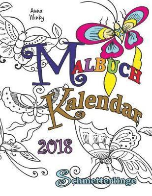 bokomslag Malbuch Kalendar 2018 Schmetterlinge