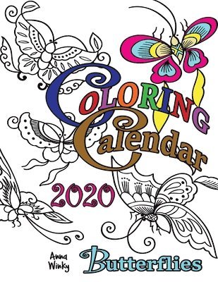 Coloring Calendar 2020 Butterflies 1