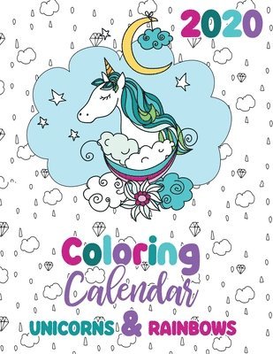 Gumdrop Press - 2020 Coloring Calendar Unicorns & Rainbows, Häftad