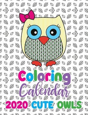 Coloring Calendar 2020 Cute Owls 1