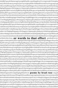 bokomslag or words to that effect