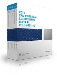 bokomslag CFA Program Curriculum 2019 Level II Volumes 1-6 Box Set