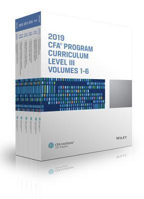 CFA Program Curriculum 2019 Level III Volumes 1-6 Box Set 1