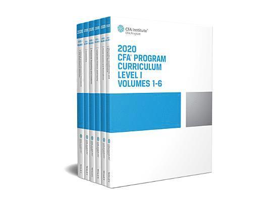 CFA Program Curriculum 2020 Level I Volumes 1-6 Box Set 1