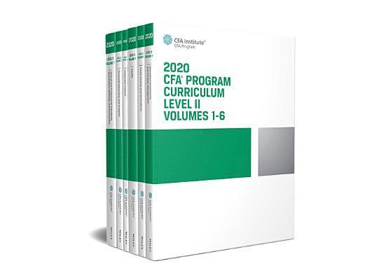 CFA Program Curriculum 2020 Level II, Volumes 1-6 Box Set 1