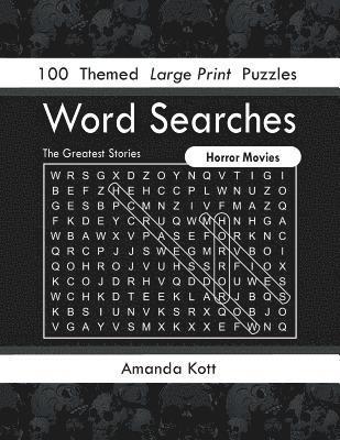 bokomslag Word Searches - Horror Movies: 100 Themed Large Print Puzzles