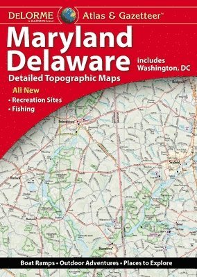 Delorme - Delorme Atlas & Gazetteer Maryland/Delaware, Häftad