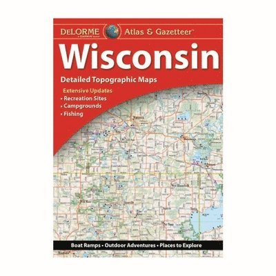 Delorme - Delorme Atlas & Gazetteer Wisconsin 16e, Häftad