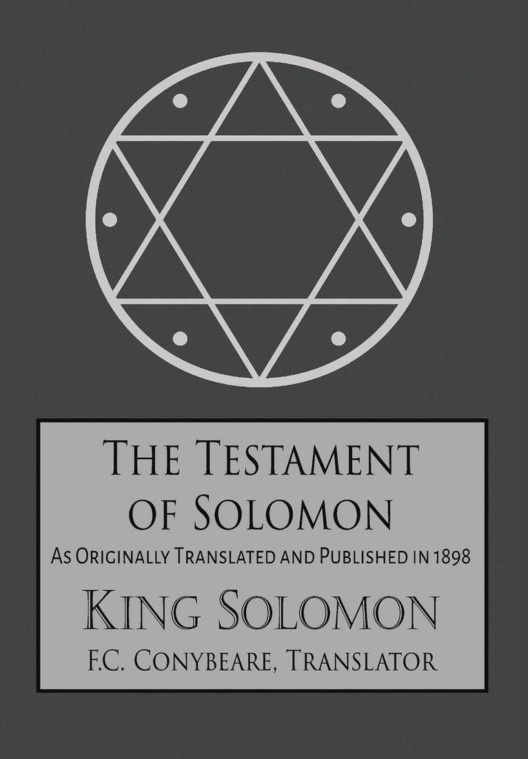 The Testament of Solomon 1