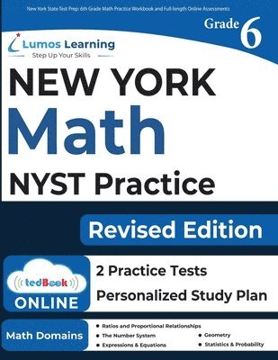 bokomslag New York State Test Prep: 6th Grade Math Practice Workbook and Full-length Online Assessments: NYST Study Guide