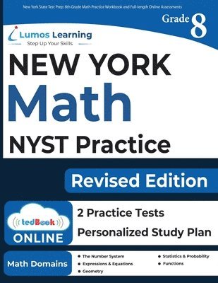 bokomslag New York State Test Prep: 8th Grade Math Practice Workbook and Full-length Online Assessments: NYST Study Guide