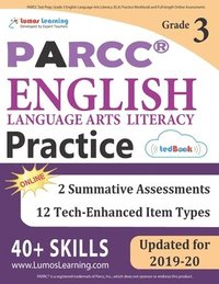 bokomslag PARCC Test Prep: Grade 3 English Language Arts Literacy (ELA) Practice Workbook and Full-length Online Assessments: PARCC Study Guide