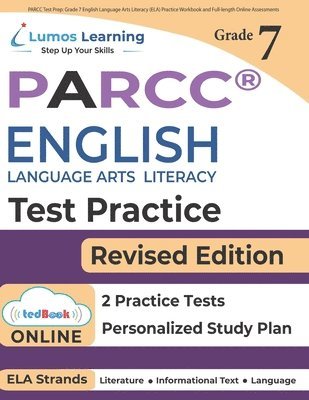 bokomslag PARCC Test Prep: Grade 7 English Language Arts Literacy (ELA) Practice Workbook and Full-length Online Assessments: PARCC Study Guide