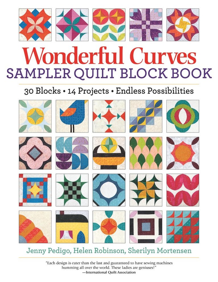 Wonderful Curves Sampler Quilt Block Book 1