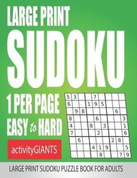 bokomslag Large Print Sudoku 1 Per Page Easy to Hard
