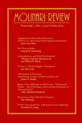 bokomslag Molinari Review Volume 1, No. 2 (Autumn 2019)