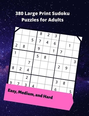 bokomslag 380 Large Print Sudoku Puzzles for Adults