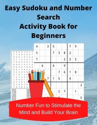 bokomslag Easy Sudoku and Number Search Activity Book for Beginners