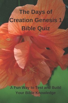 bokomslag The Days of Creation Genesis 1 Bible Quiz