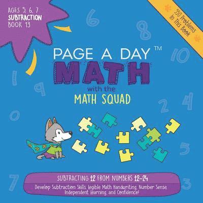 Janice Auerbach - Page A Day Math Subtraction Book 13, Häftad