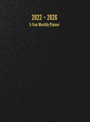 bokomslag 2022 - 2026 5-Year Monthly Planner: 60-Month Calendar (Black) - Large