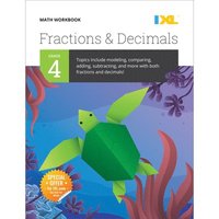 bokomslag IXL Math Workbook: Grade 4 Fractions and Decimals